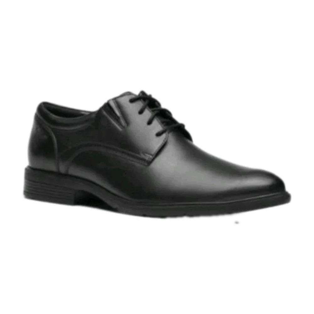 Clarks Men's Steadwell Lace-Up Oxford Shoes Black Leather Size 8.5M NEW! $115